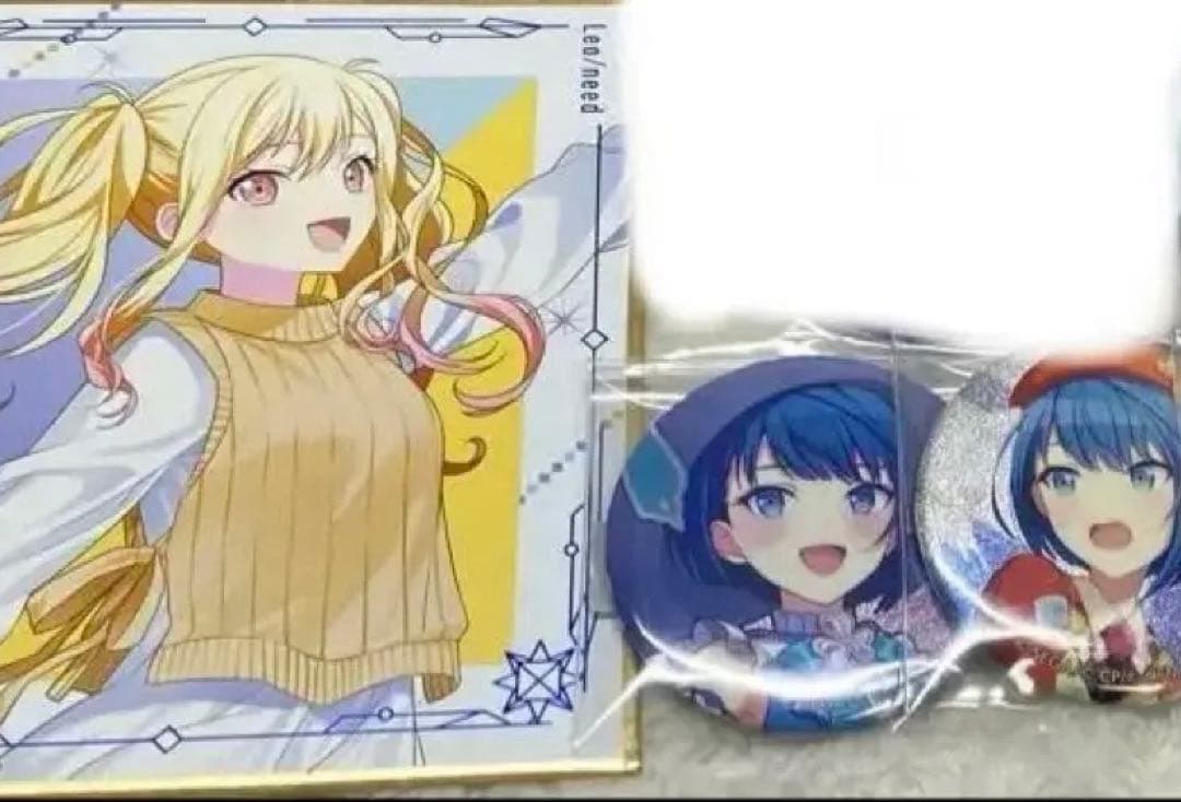 プロセカ 缶バッジ エピカ 箔押し ノーブルアート 特典 色紙