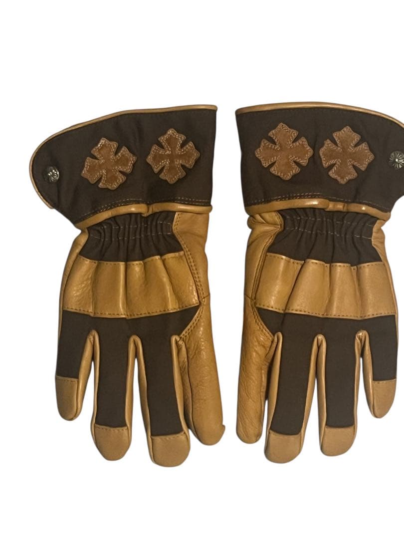 新品　CHROME HEARTS クロムハーツ レザーグローブ サイズL