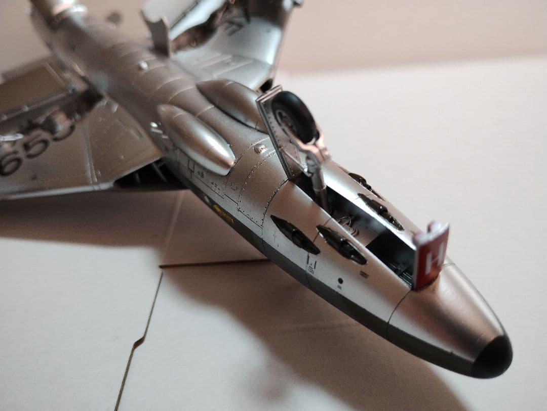 プラモデル完成機　1/48　ホーカーハンターFGA.9