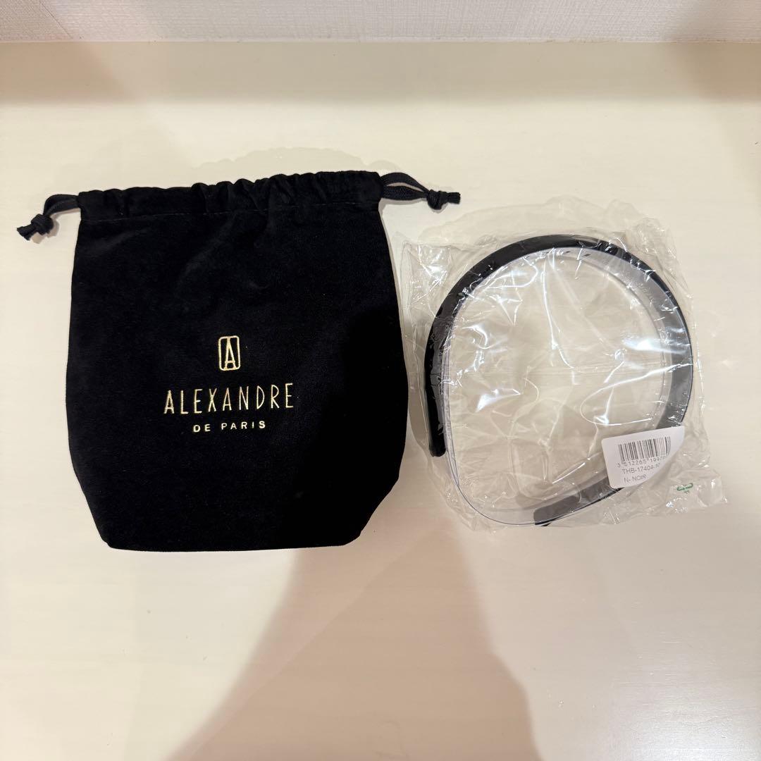 【即日発送可能】ALEXANDRE DE PARIS カチューシャ ブラック