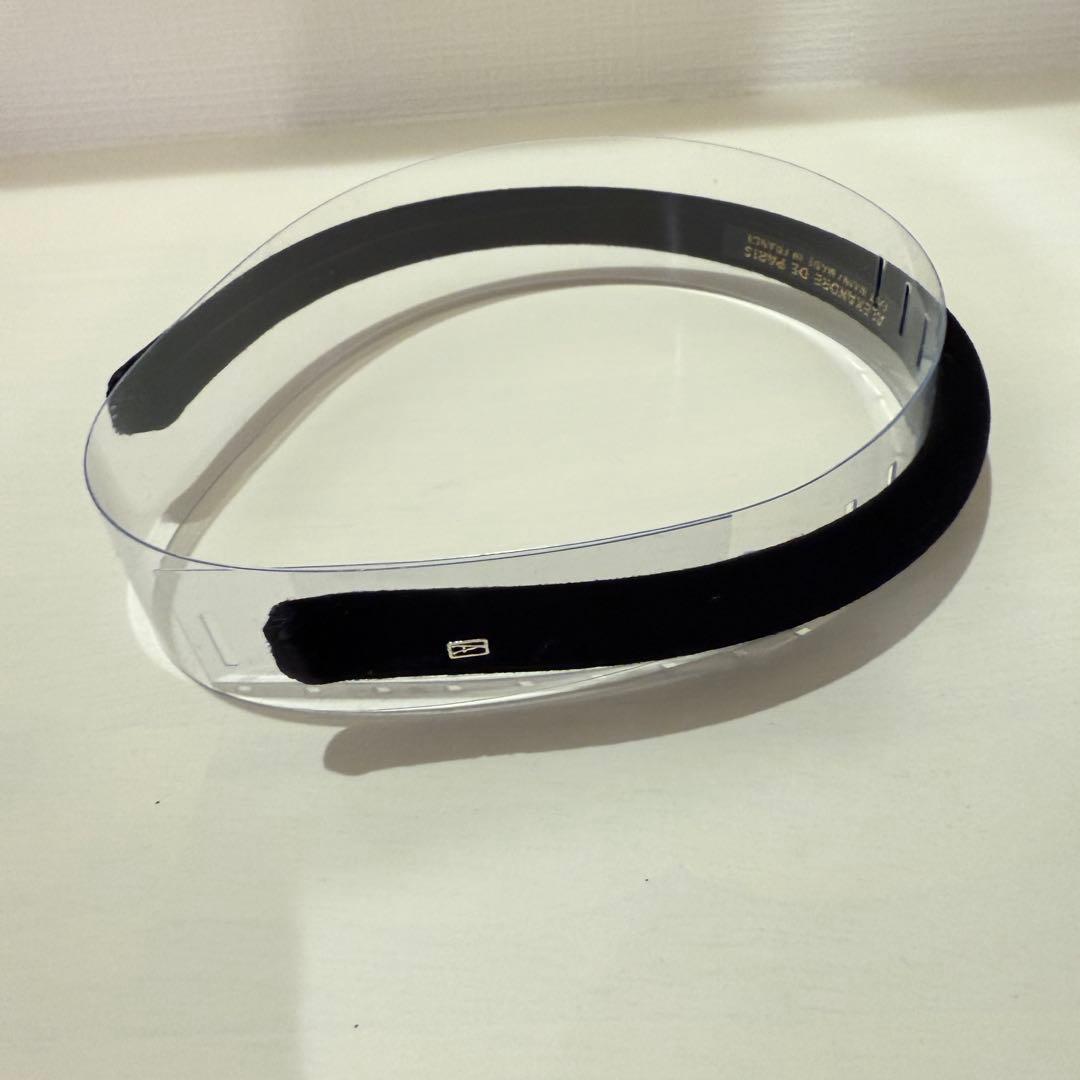 【即日発送可能】ALEXANDRE DE PARIS カチューシャ ブラック