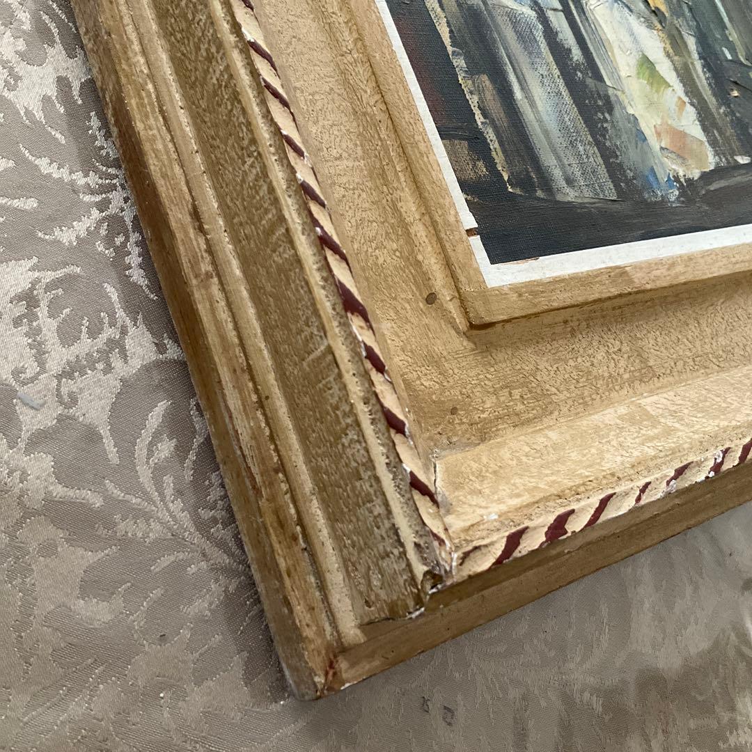 額縁　絵画油絵付き　レトロ