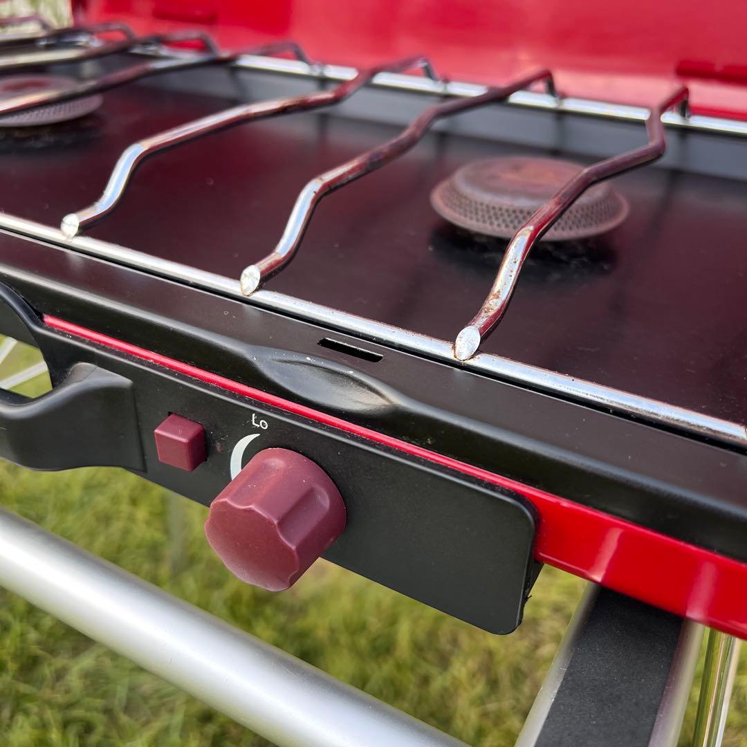 【美品】Coleman キッチン台　ツーバーナー　セット　コンロ　キャンプ