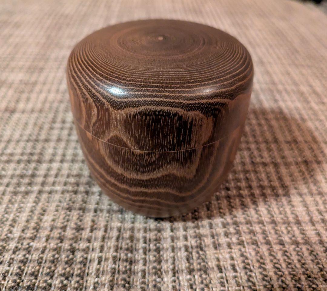 棗槐えんじゅ木地茶入　茶道具　最終価格値下げ