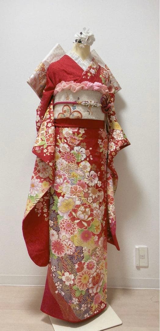 美品　振袖6点セット　成人式　振袖　正絹　袋帯 19