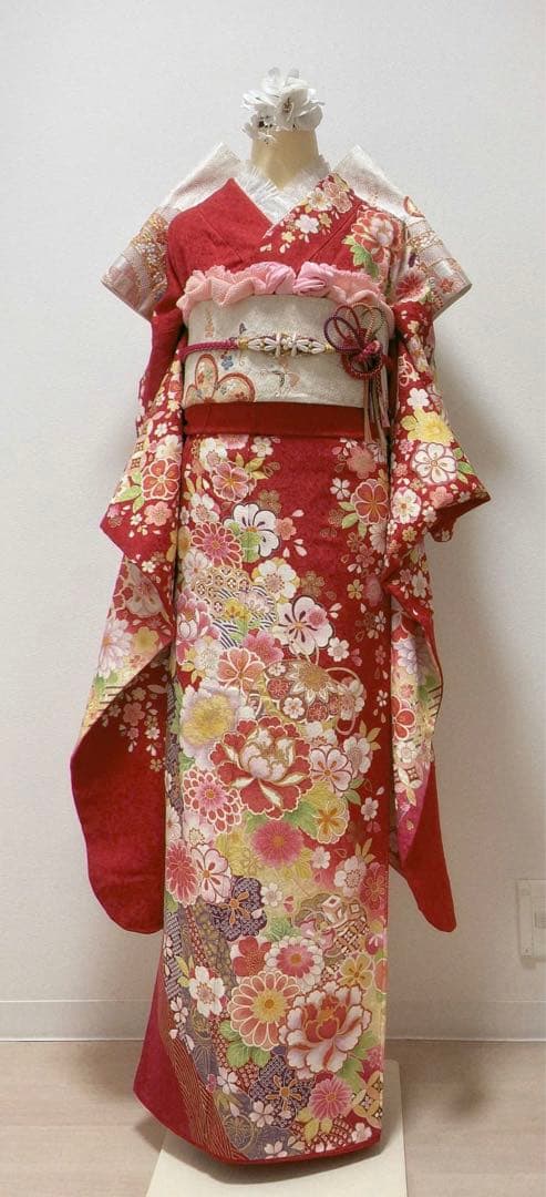 美品　振袖6点セット　成人式　振袖　正絹　袋帯 19