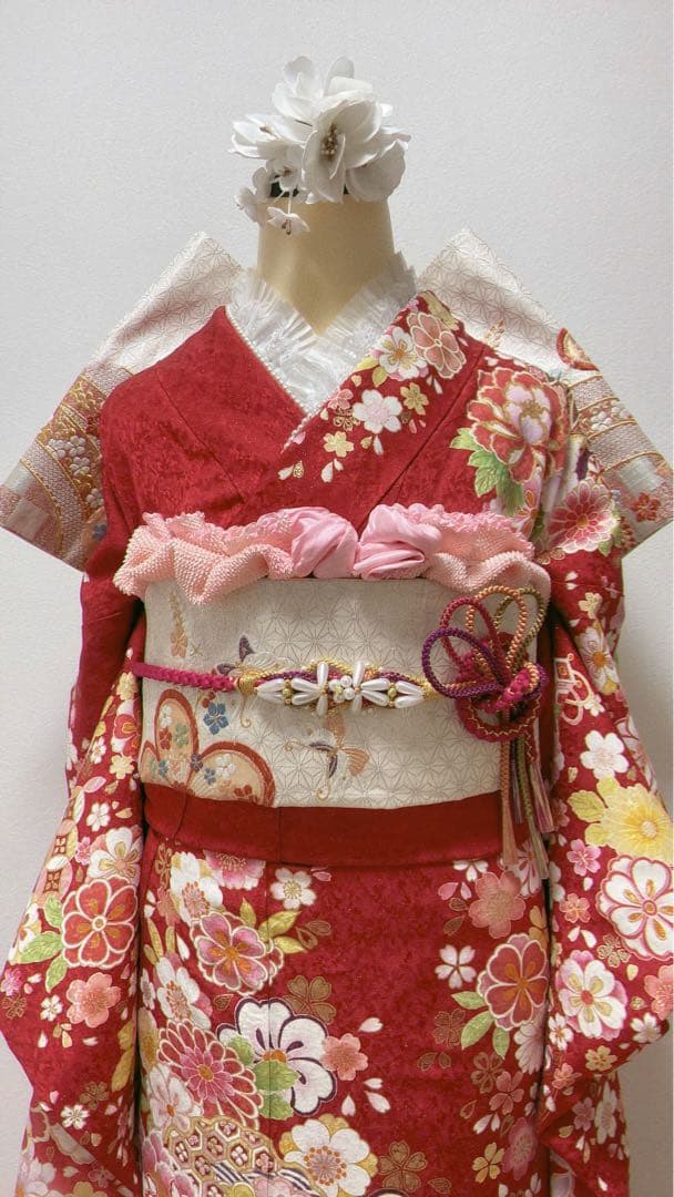 美品　振袖6点セット　成人式　振袖　正絹　袋帯 19