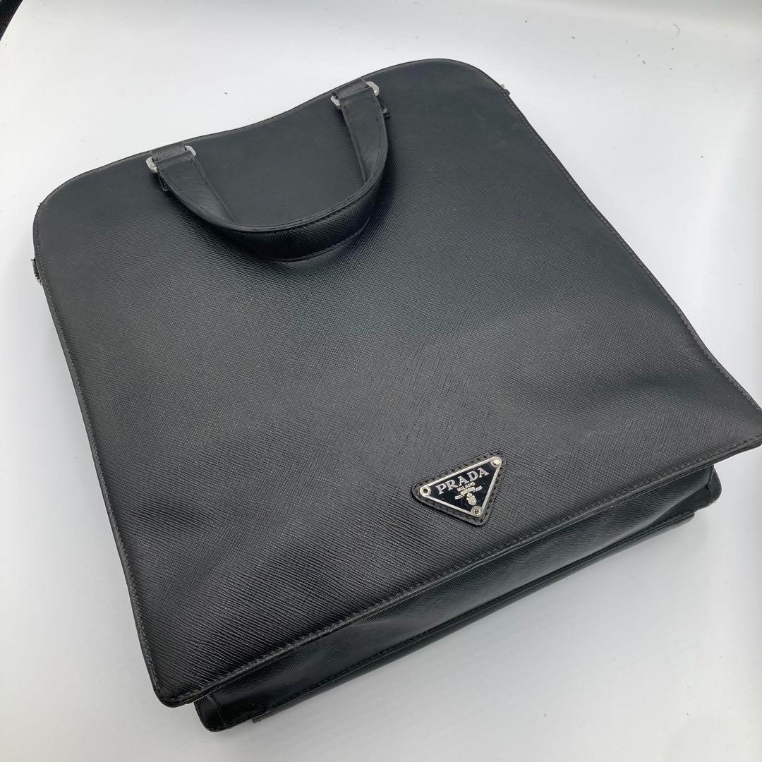 ！PRADA！　プラダ　サフィアーノ　ハンドバック　ビジネスバック