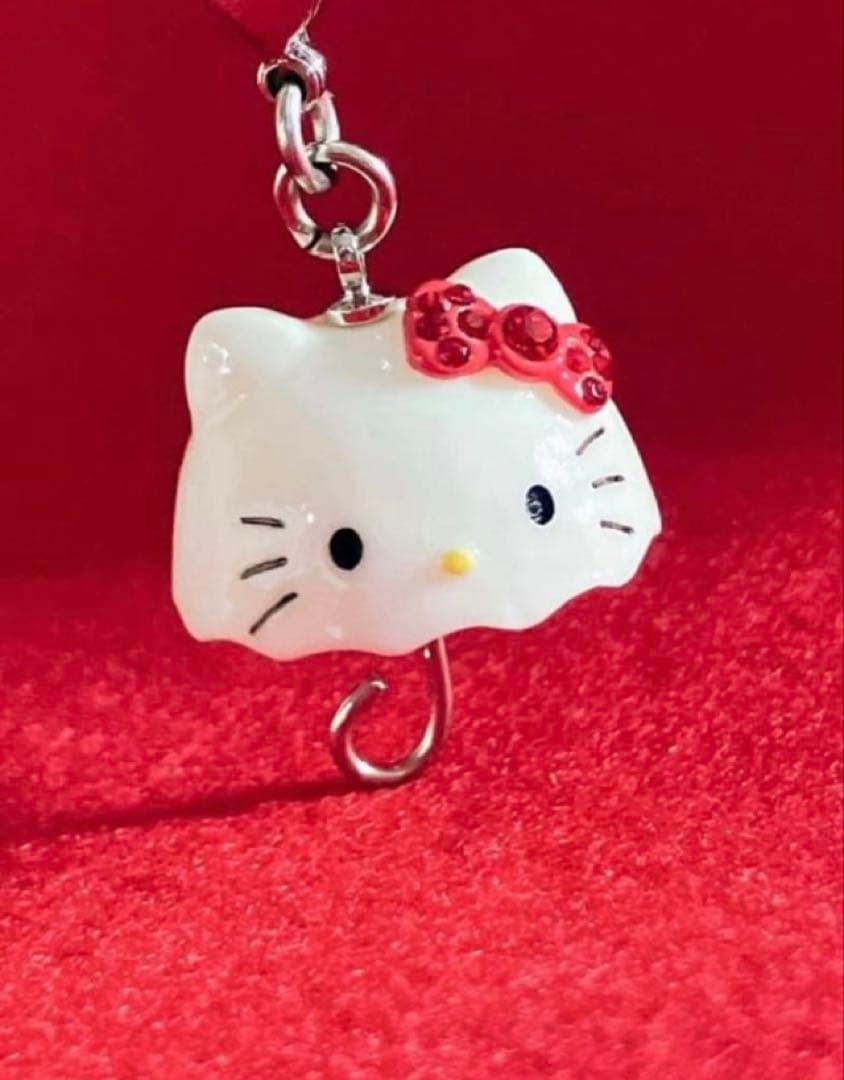 【希少品】レア♡ハローキティ ファスナーマスコット チャーム サンリオ2010年