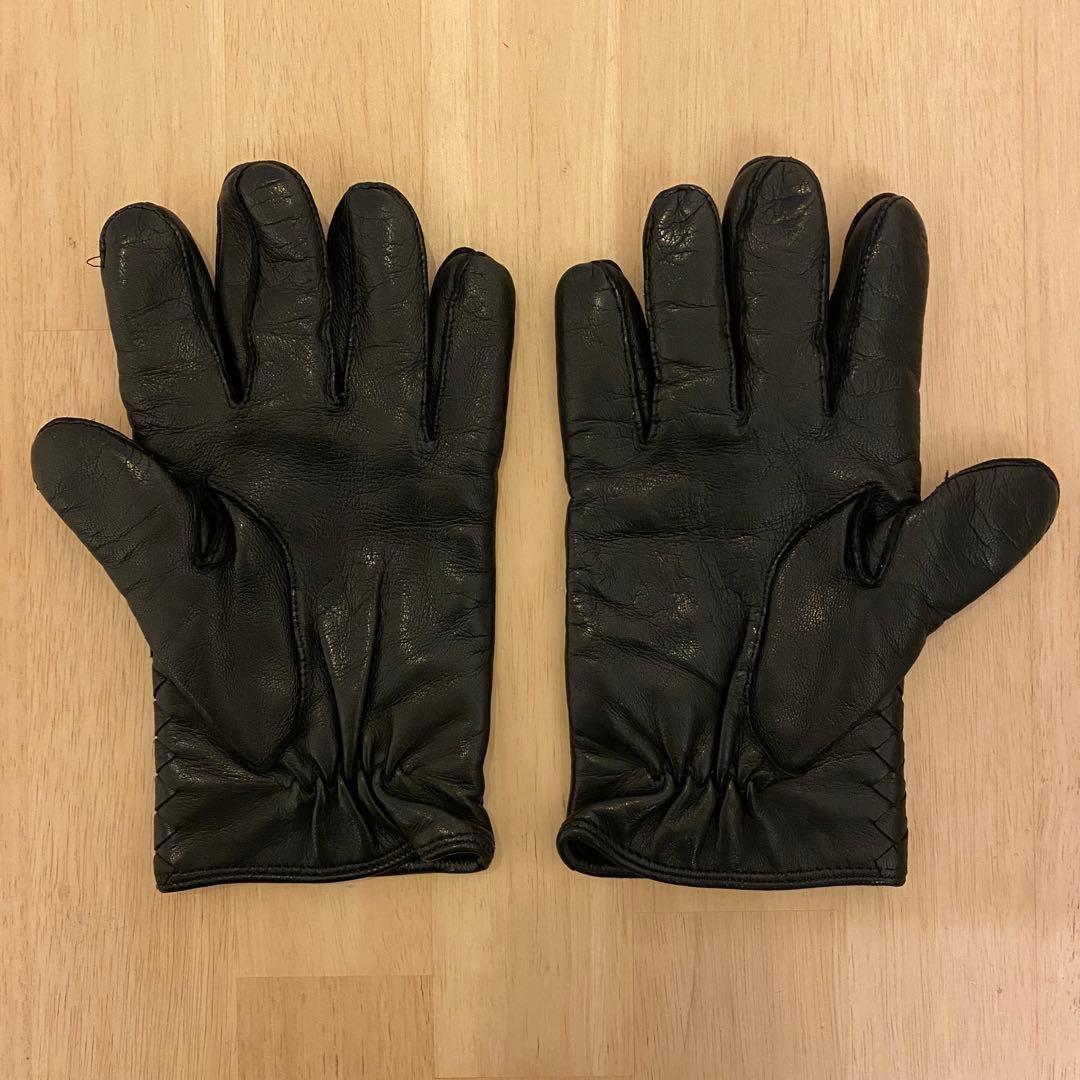 Bottega Veneta（ボッテガヴェネタ）ブラックレザー手袋