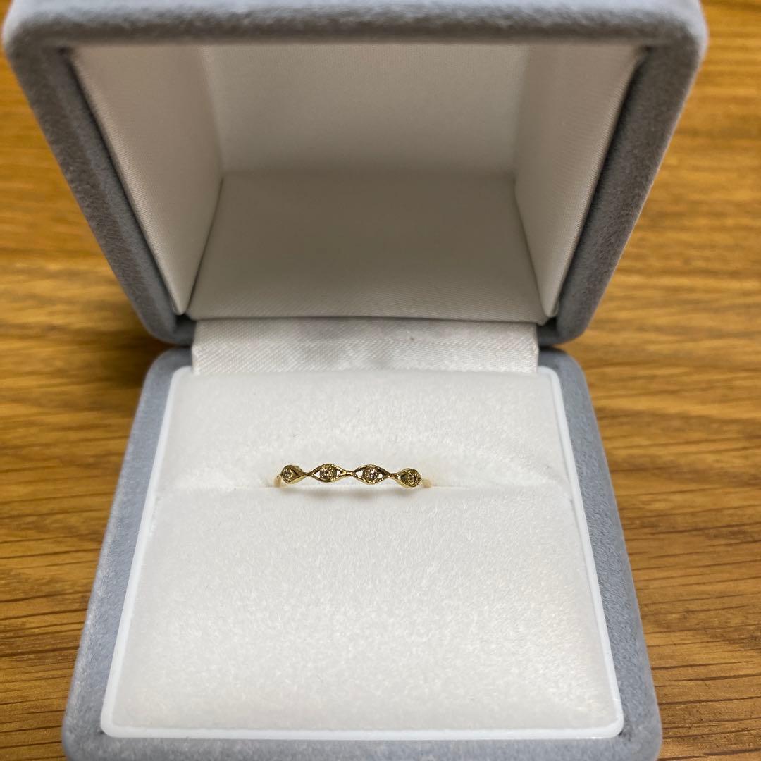 ノグチ　noguchi 14k イエローゴールド　ブラウンダイヤ　 リング