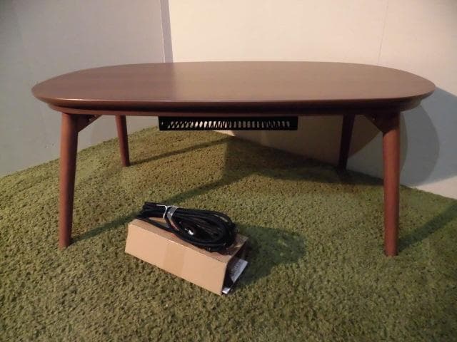 送料無料【限定品/新品】北欧風オールシーズン折脚こたつテーブルカルミナ★ブラウン