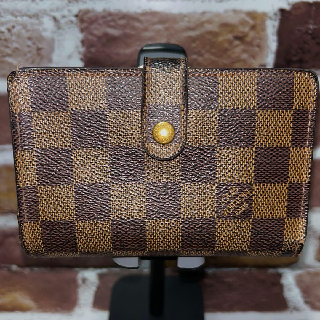 LOUIS VUITTON ルイ ヴィトン ダミエ ヴィエノワ 二つ折り財布