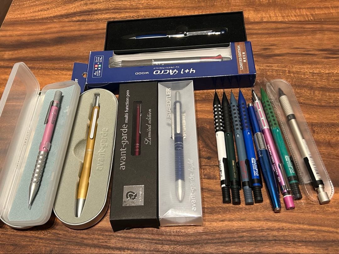 ステッドラー、SMASH等シャープペンシル14本まとめ売り(ペンケース付)