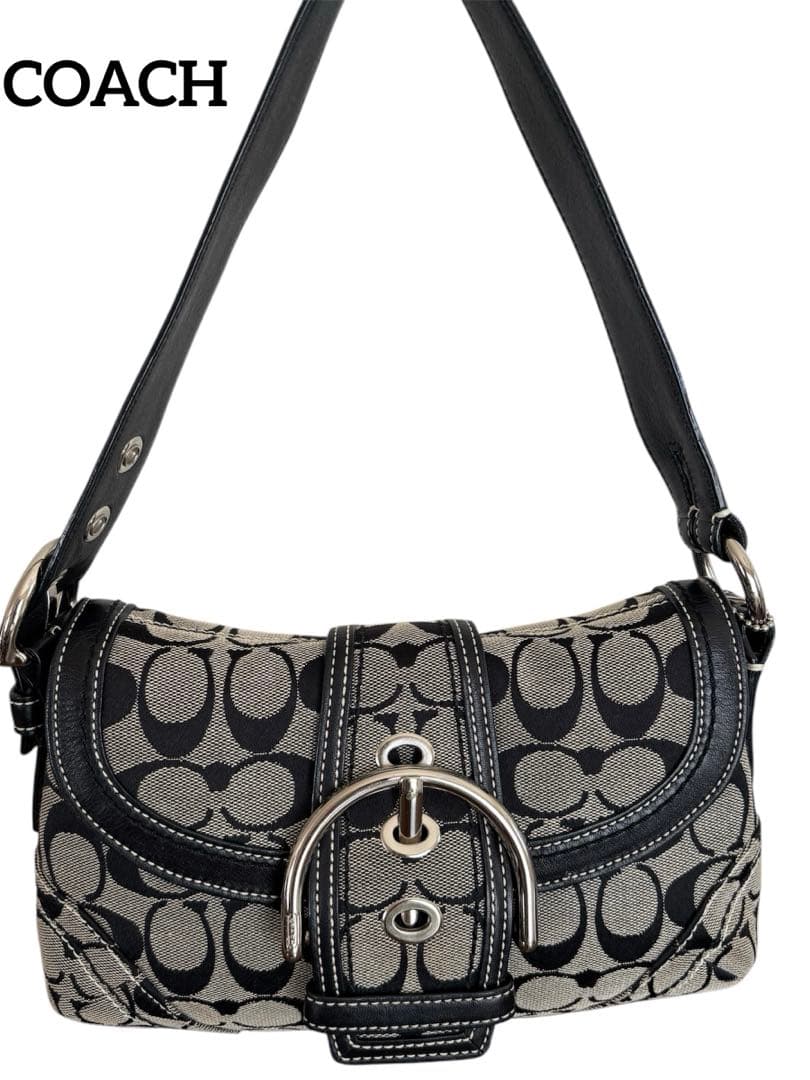 希少✨ COACH ソーホー ワンショルダー バッグ キャンバス 10296