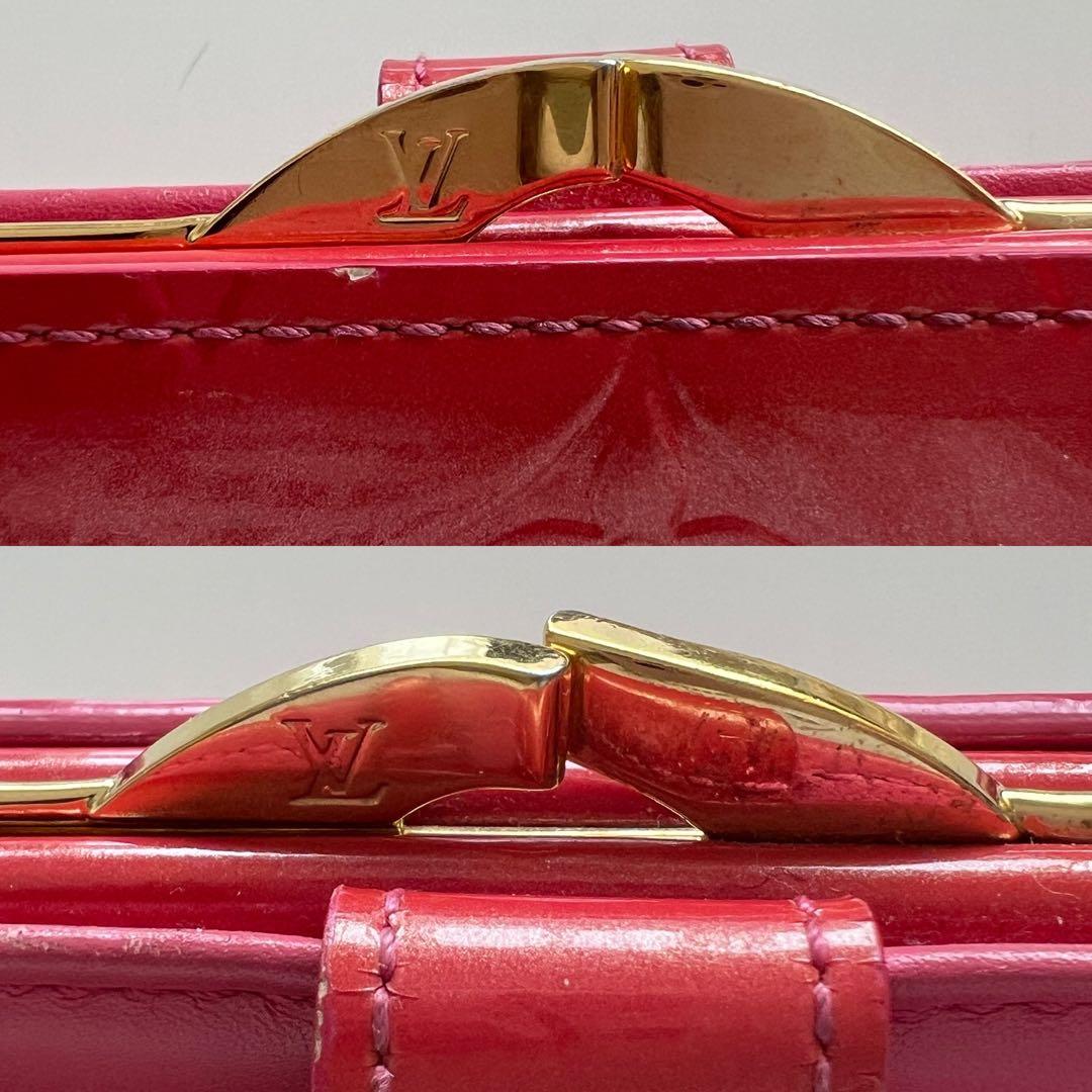 美品！ルイヴィトン　ヴェルニ　ポルトフォイユ　ヴィエノワ　がま口財布