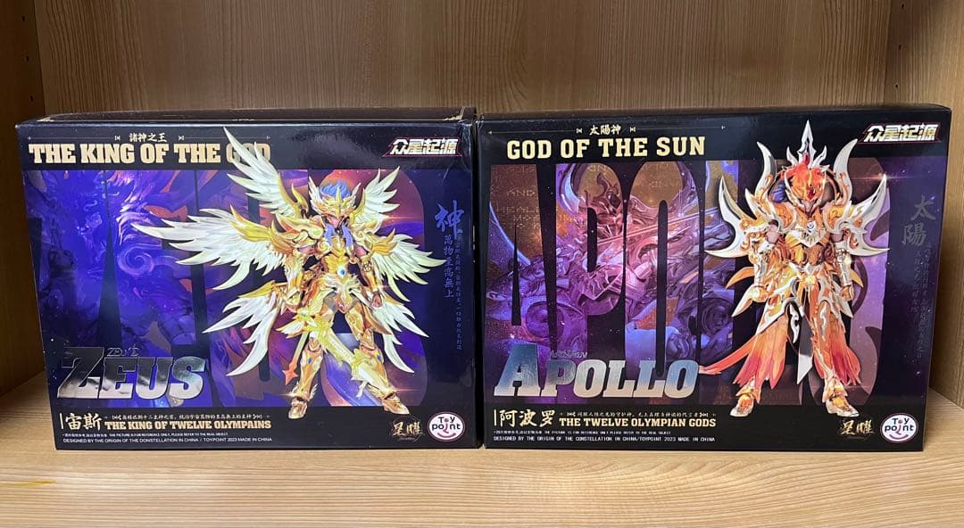ソ*ク様 聖闘士聖衣神話EX 同サイズ 天帝ゼウス 太陽神アポロン 2体セット