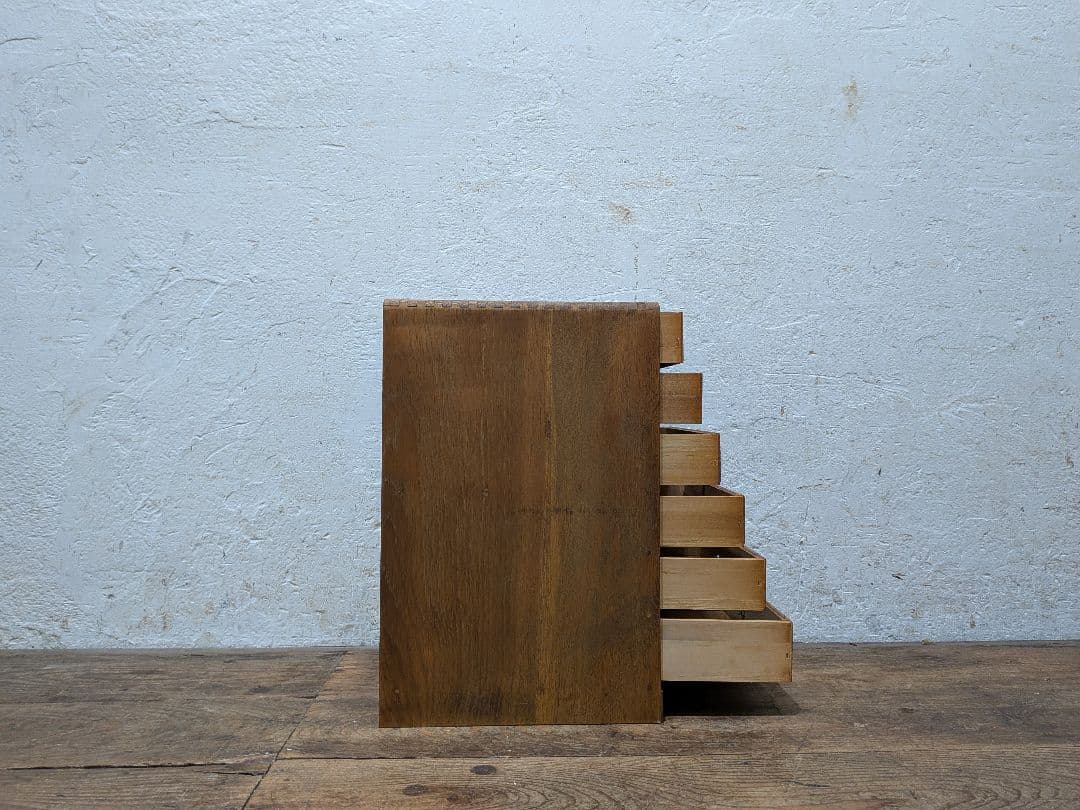 1100 ビンテージ　収納6杯　小引き出し　チェスト　書類ケース　レトロ　古家具