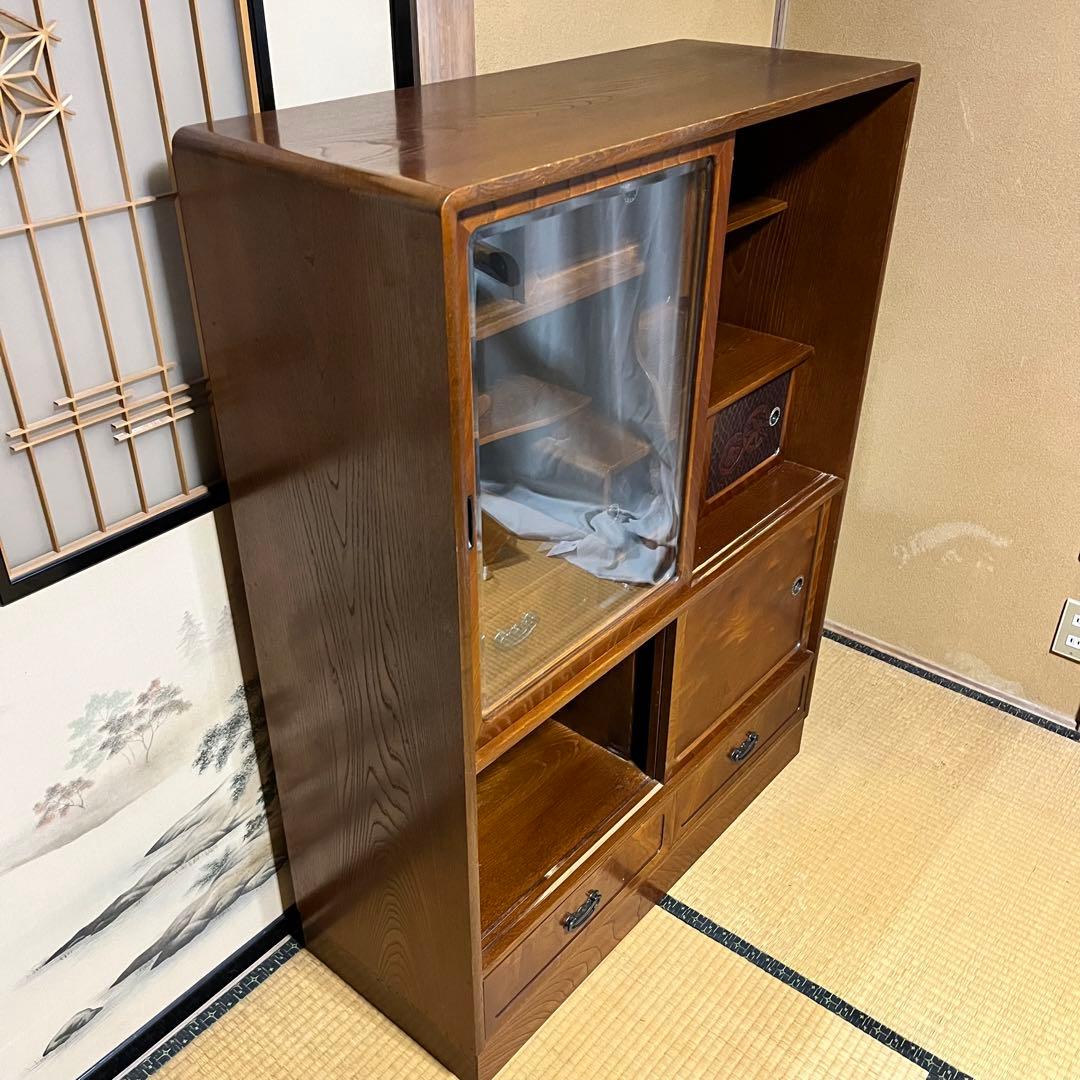 水屋箪笥 和箪笥 茶箪笥戸棚 昭和レトロ