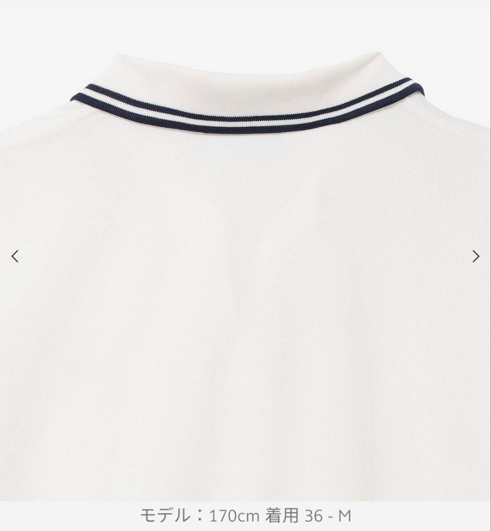 ラコステ スキッパーネックポロシャツ M ホワイト