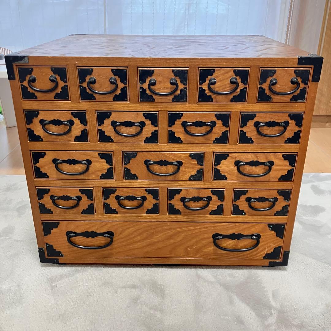 木製　伝統的　和風　箪笥　レトロ　昭和 大正　和家具　薬箱　アンティーク