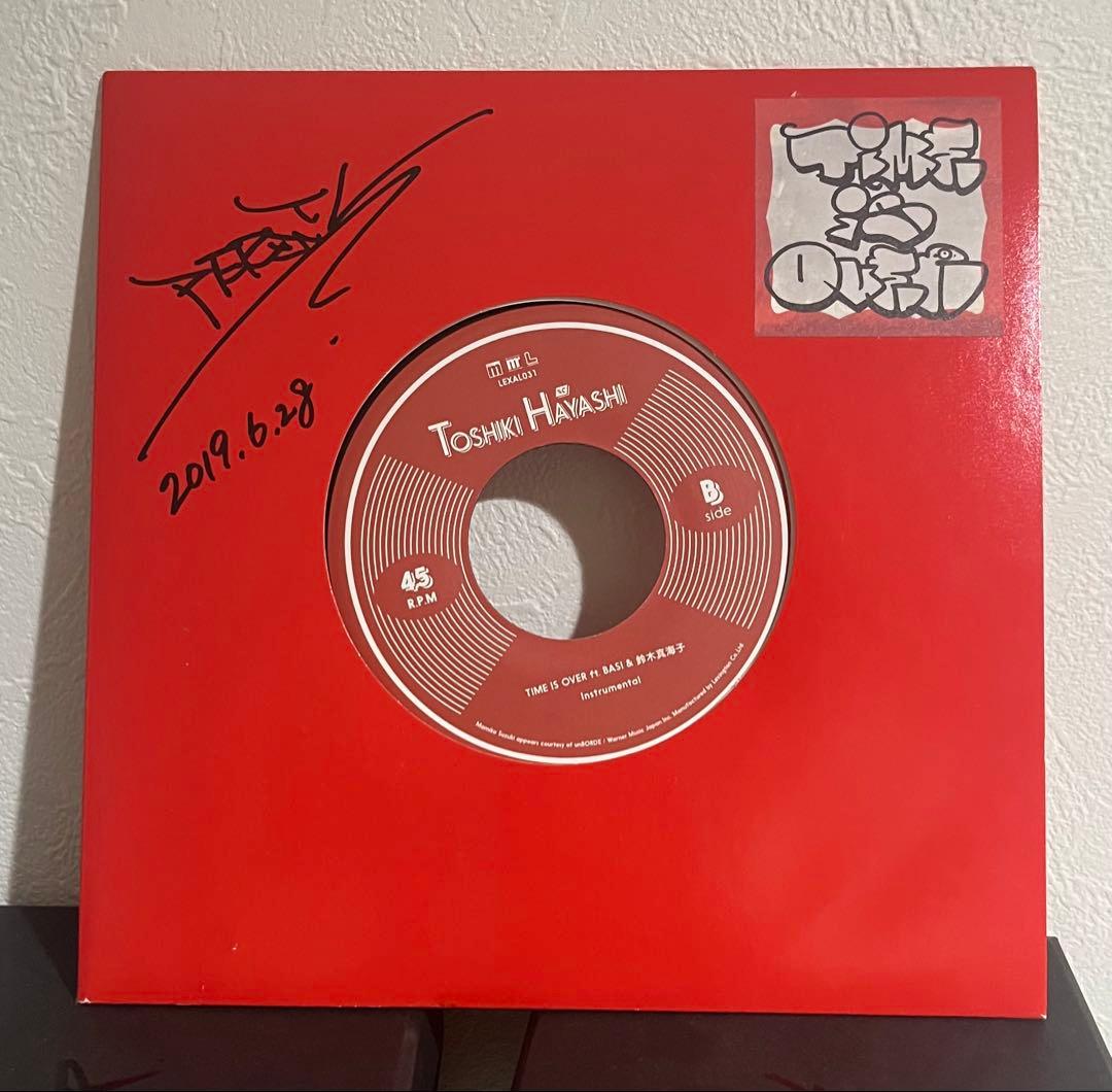 【%C サイン入】TIME IS OVER 7インチシングルレコード