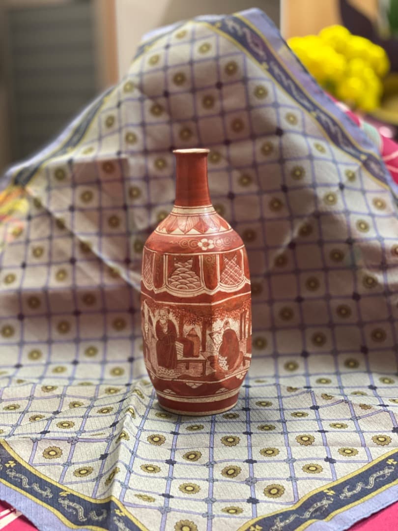 古九谷　九谷焼　赤絵　浅井一毫　旭山　庄三　アンティーク九谷焼