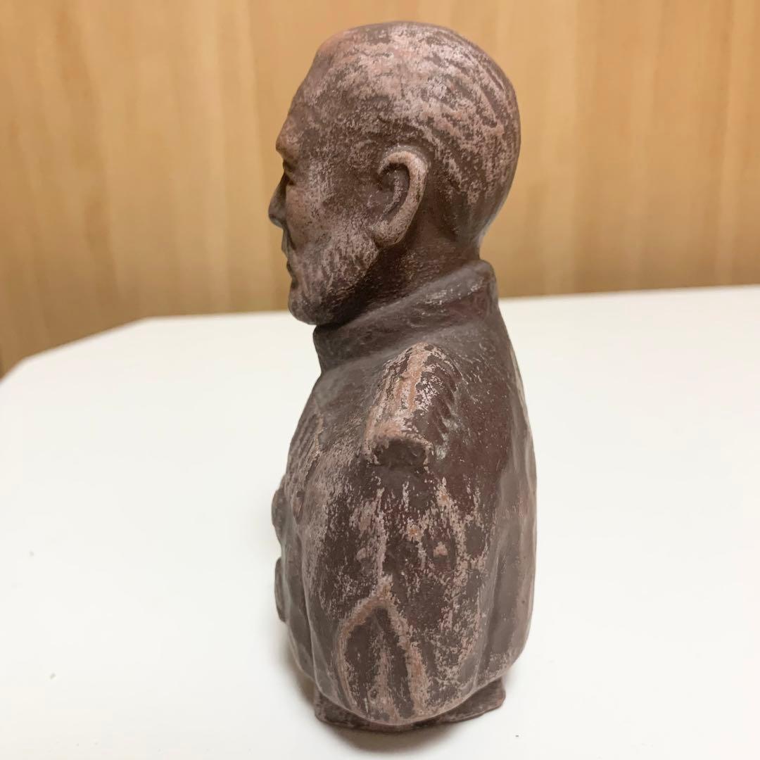 ☆匿名配送 軍人 胸像 レトロインテリア ブラウン ヴィンテージ アンティーク風