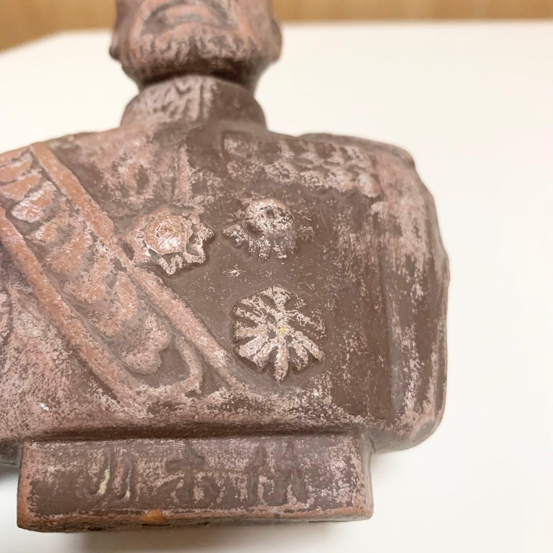 ☆匿名配送 軍人 胸像 レトロインテリア ブラウン ヴィンテージ アンティーク風