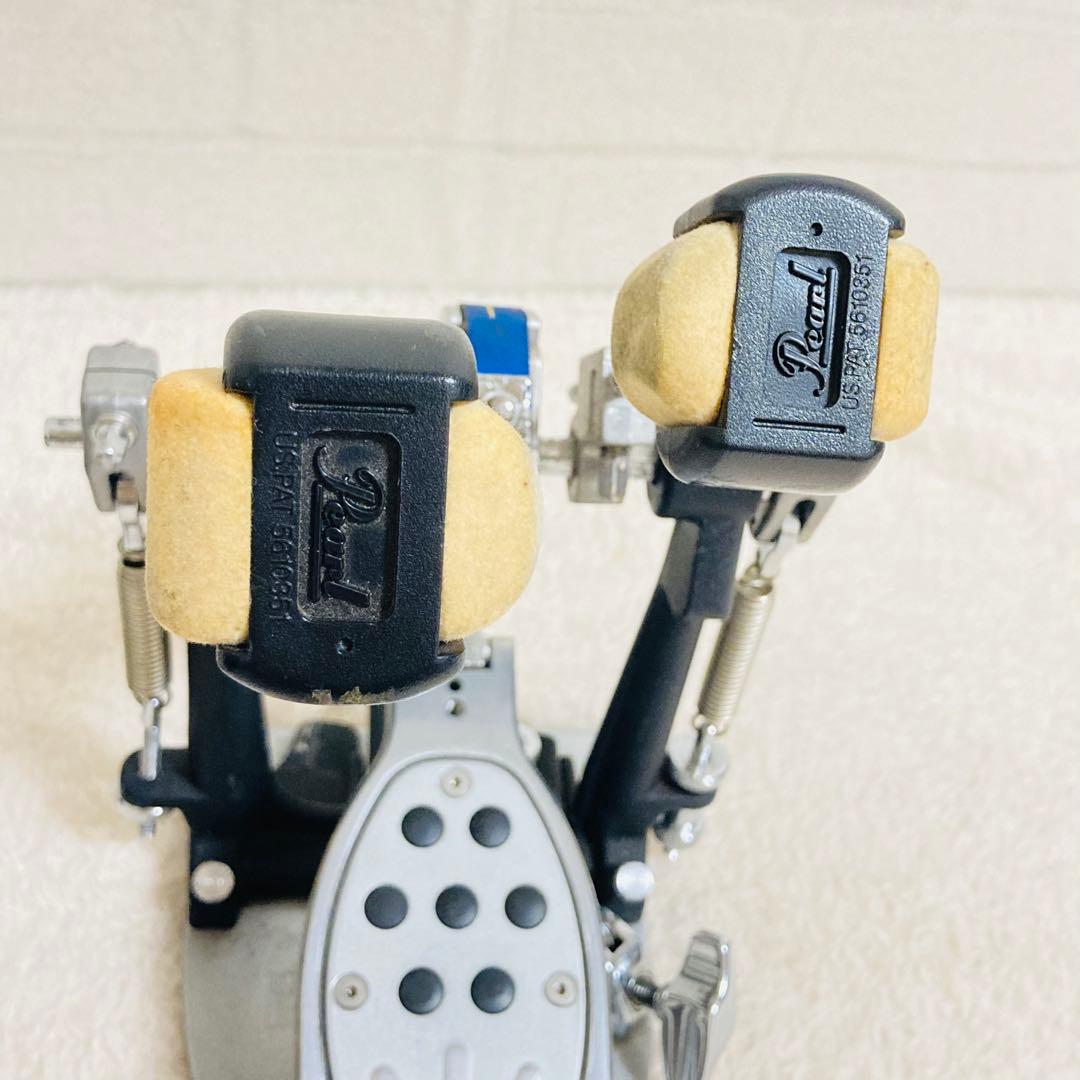 Pearl ツインペダルPー1002エリミネーター シングルチェーン　ケース付き