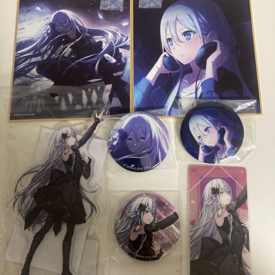 プロセカ 宵崎奏 絶望 アクリルスタンド オンリーショップ 缶バッジ 特典 色紙