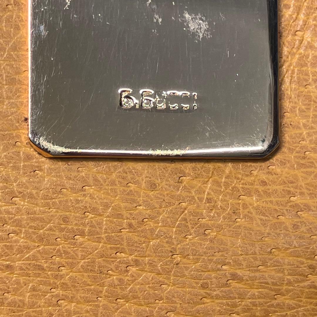 希少【GUCCI】二つ折り　長財布　オールドグッチ　ヴィンテージ　ハンドモチーフ