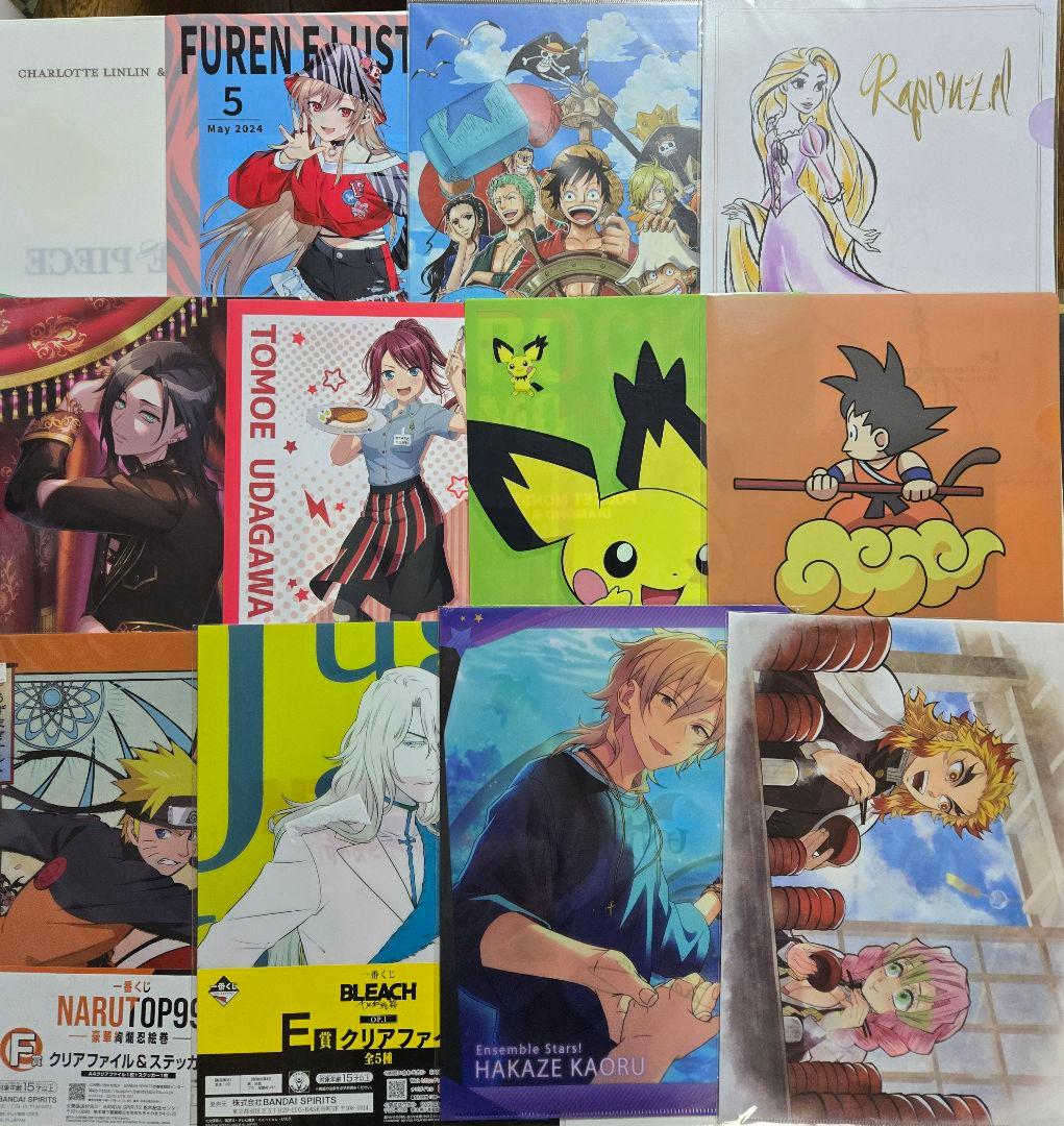 アニメグッズ キャラクターグッズ クリアファイル まとめ売り 200枚