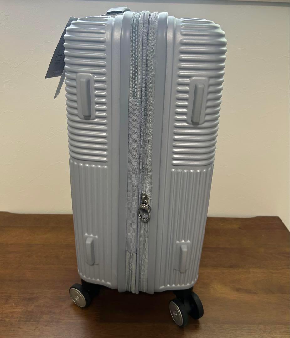 訳あり✨サムソナイト 36L スーツケース シルバー スピナー 55 拡張可