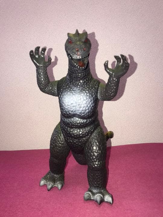 ゴジラ？　1986年製?怪獣フィギュア人形　ソフビ