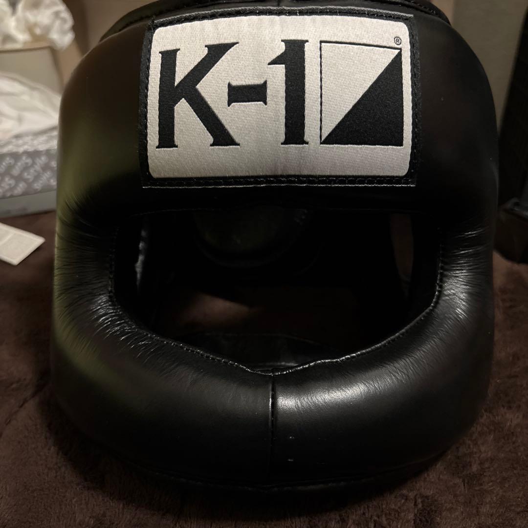 K-1 ヘッドギア 黒 レザー