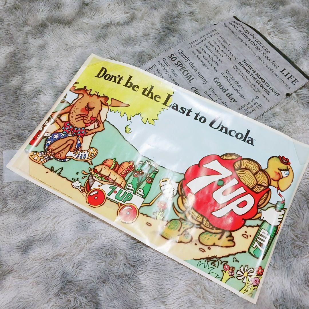 ❤️希少❤️1971年 セブンアップ 7up✨ Uncola 広告ポスター 海外