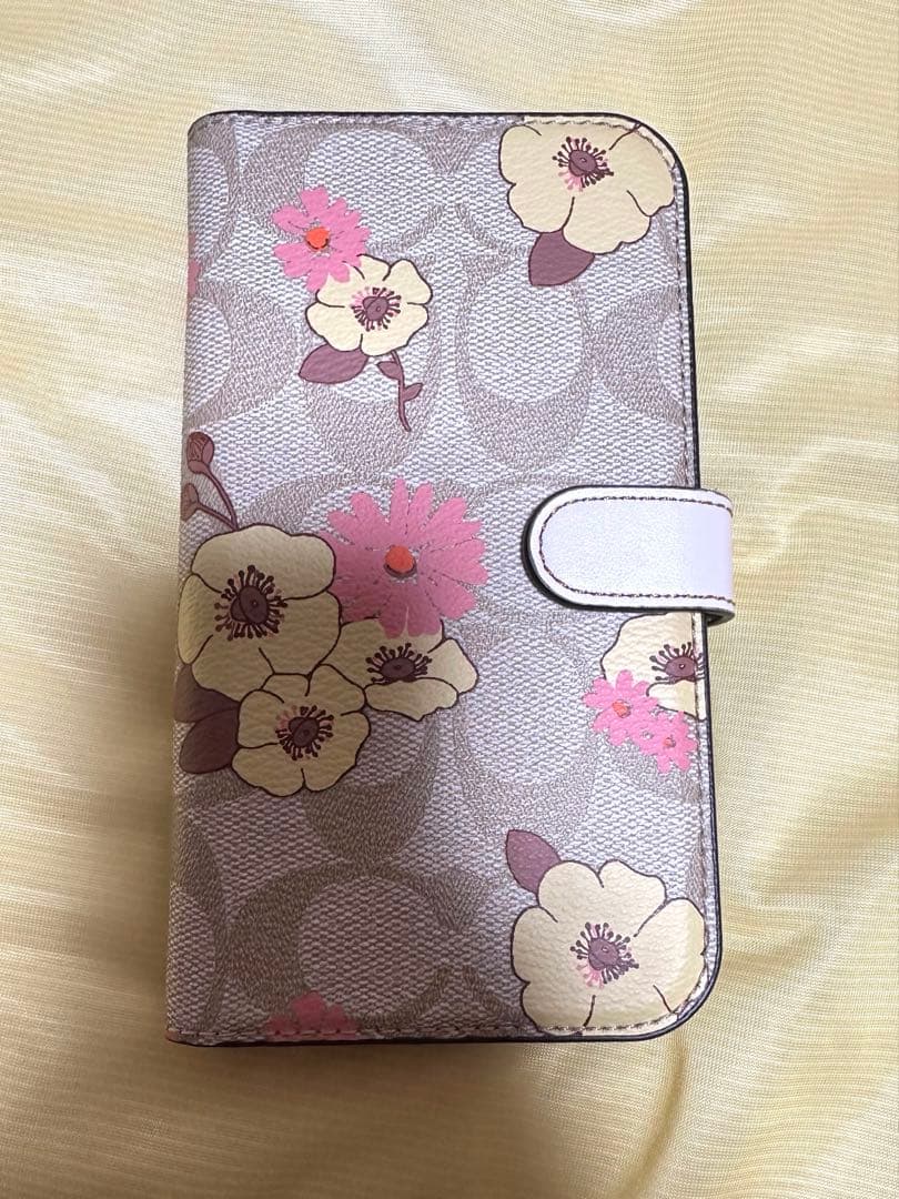 COACH iPhone 14 Pro 手帳型ケース 花柄