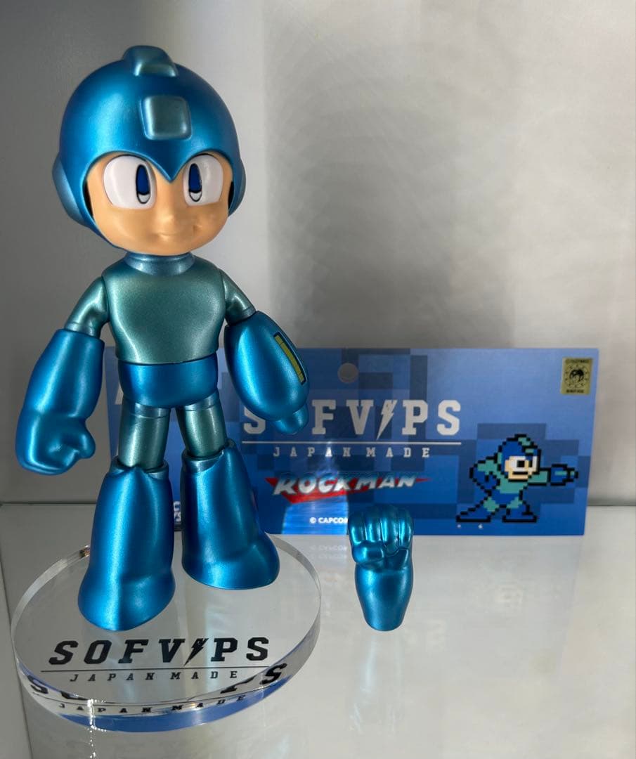 ロックマン　sofvips 開封済　台座付き　フィギュア