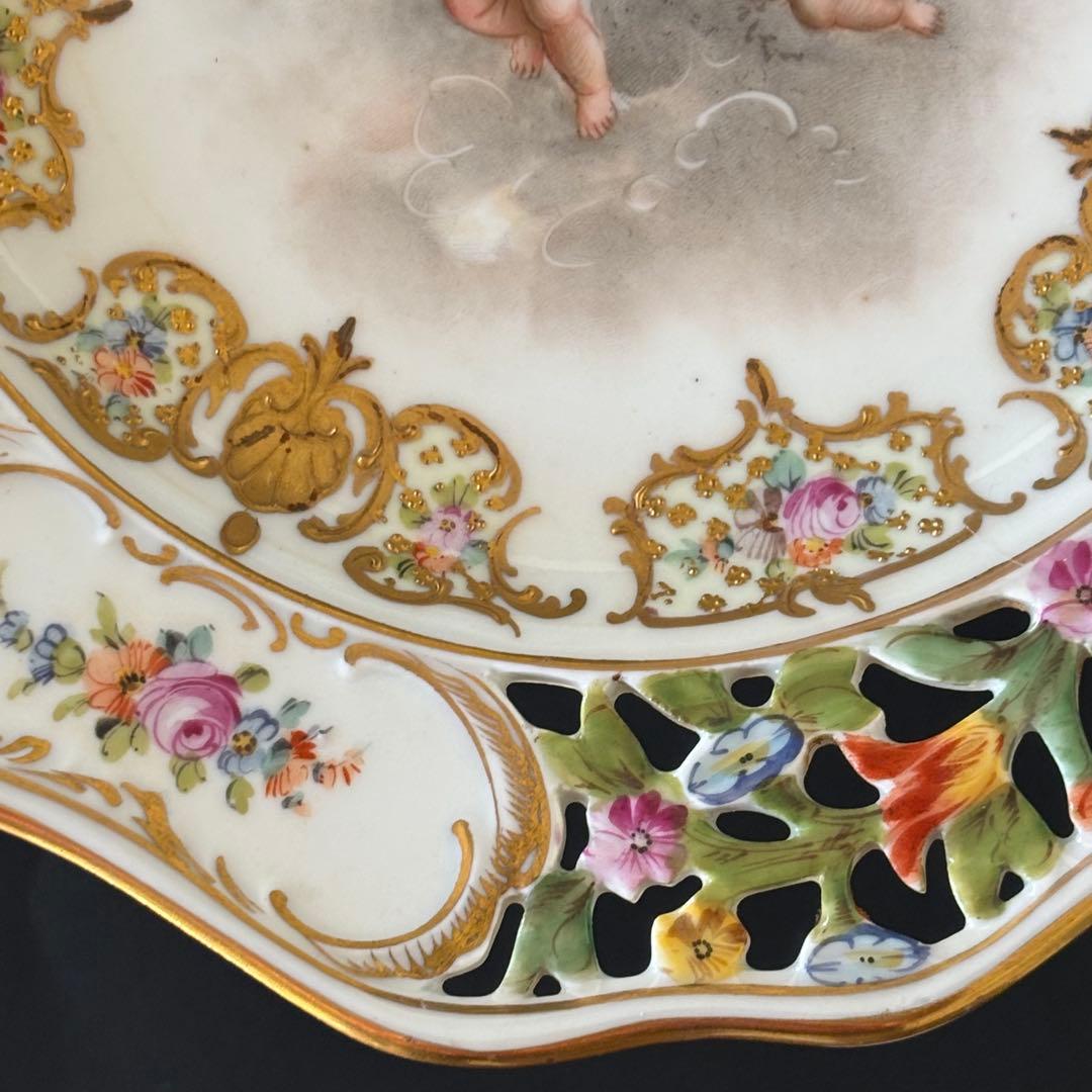 ドレスデン　カールティーメ工房　天使　コンポート