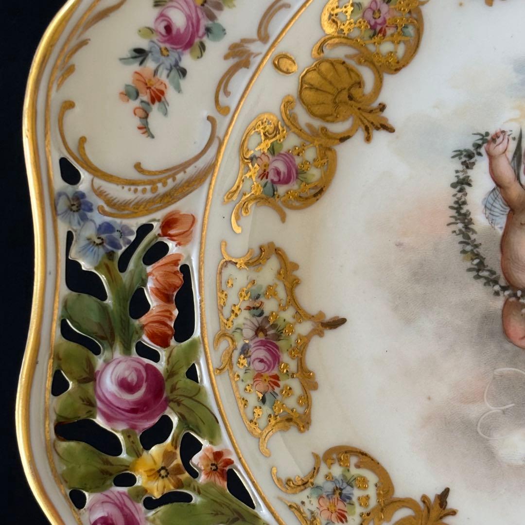 ドレスデン　カールティーメ工房　天使　コンポート