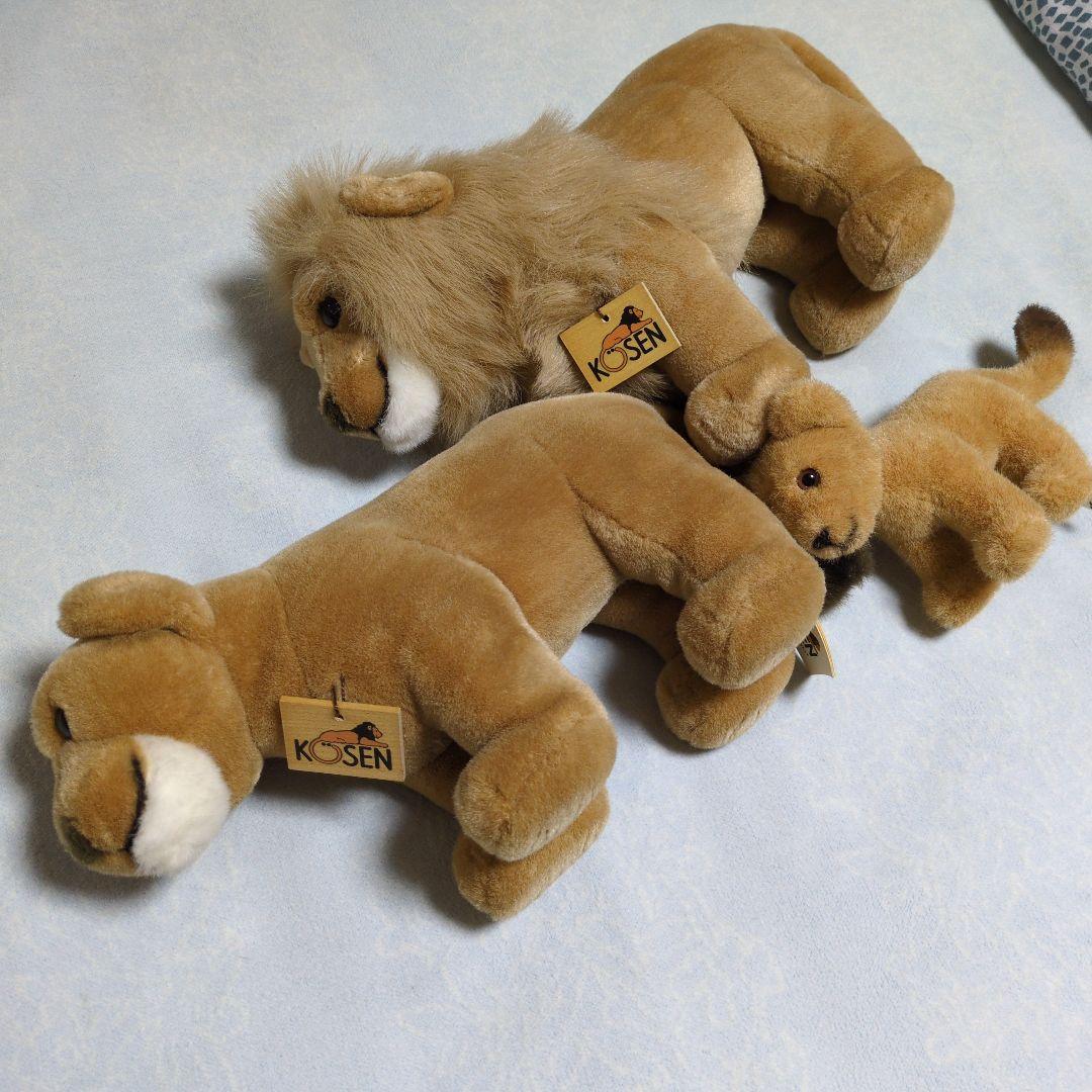 KOSEN ライオン ぬいぐるみ 3体セット