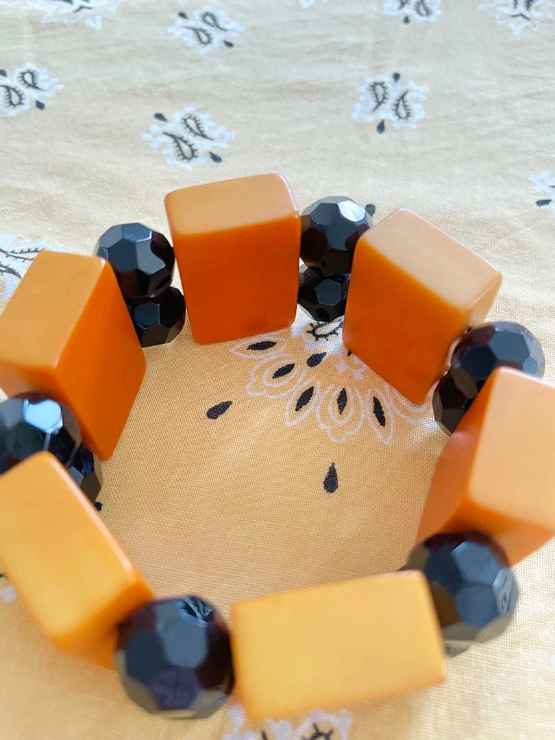 ヴィンテージ/ベークライト/麻雀牌ブレスレット