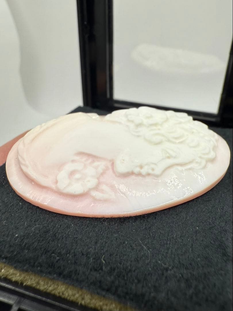 ピンクシェル カメオ （大） 18.02g