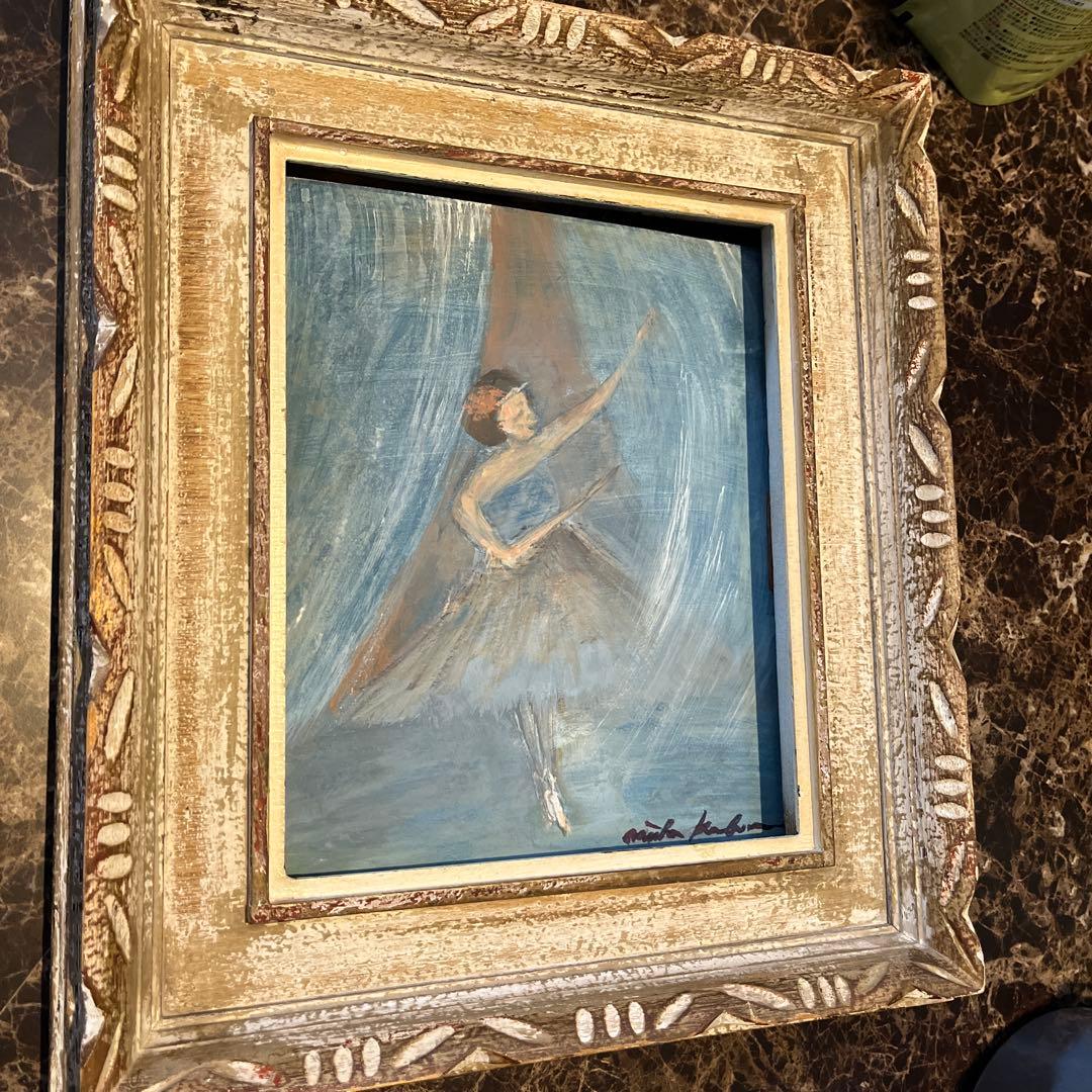 バレリーナの油彩画 27✖️24アクリル