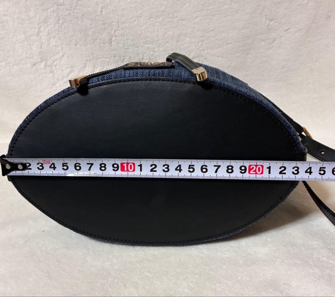 FURLA フルラ　ショルダーバッグ デニム インディゴブルー 巾着　保管袋付き