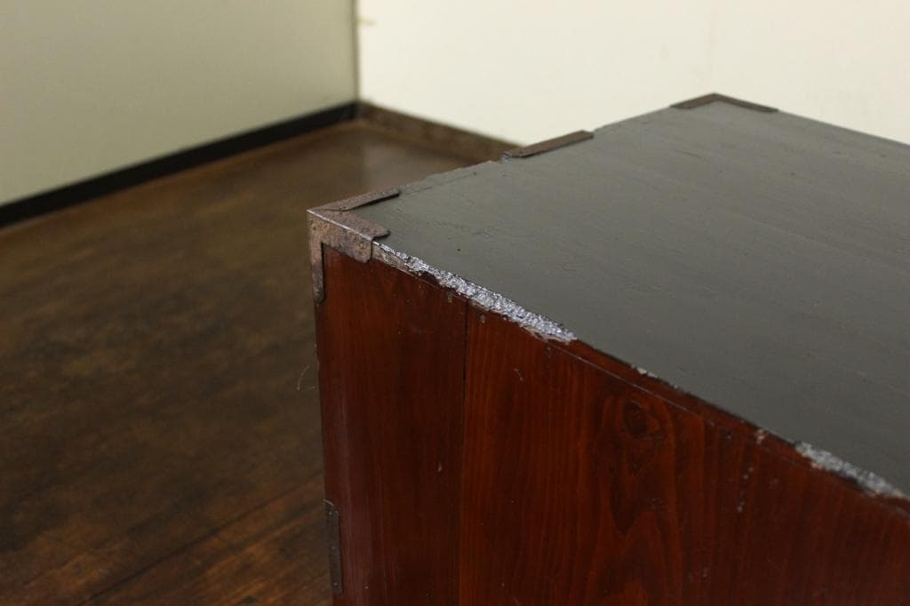 欅材！庄内箪笥！時代箪笥和家具サイドボード古道具古家具和モダンローチェスト古布