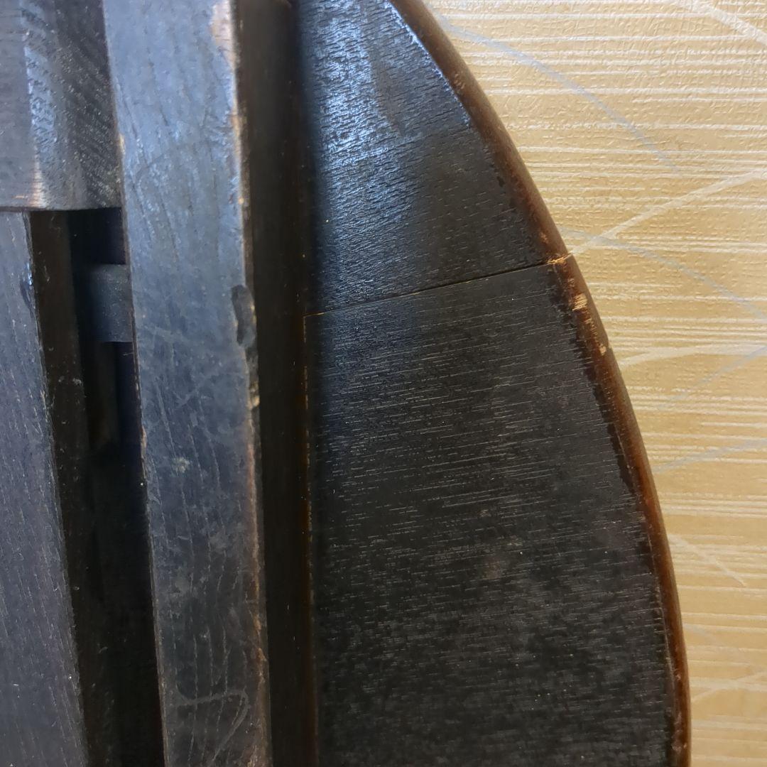 昭和レトロ ちゃぶ台 木製 円形座卓 約64cm