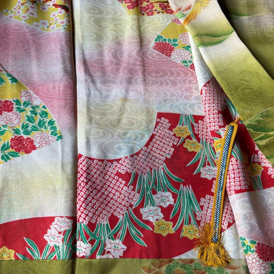 2614 アンティーク着物2枚・羽織1枚おまとめ売り　材料正絹