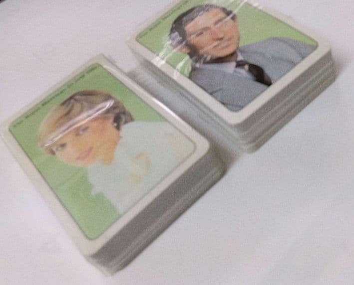 ダイアナ　チャールズ　成婚記念トランプ　VINTAGE